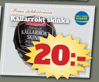 Bonum Matmarknad Källarrökt skinka erbjuda
