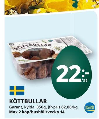 Tempo Köttbullar erbjuda