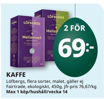 Tempo Kaffe erbjuda