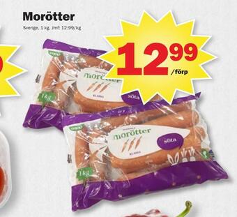 Pekås Morötter erbjuda