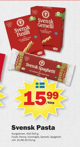 Pekås Svensk pasta erbjuda