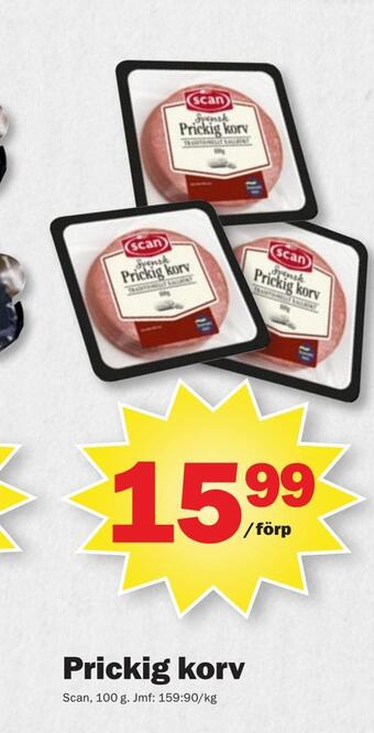 Pekås Prickig korv erbjuda