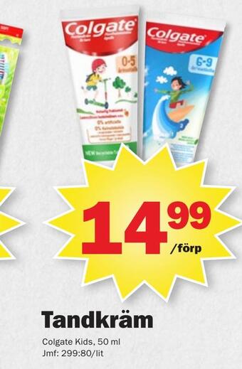 Pekås Tandkräm erbjuda