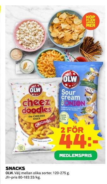 Coop Extra Snacks erbjuda