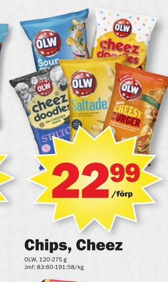 Pekås Chips, cheez erbjuda