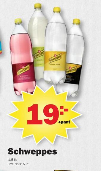 Pekås Schweppes erbjuda