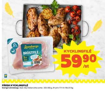 Coop Extra Färsk kycklingfilé erbjuda