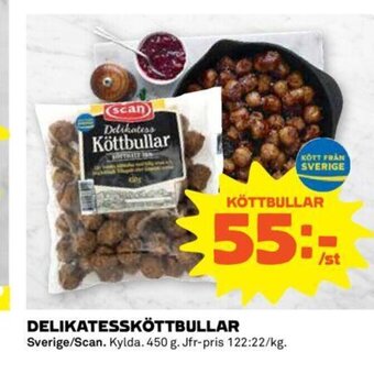 Coop Delikatessköttbullar erbjuda