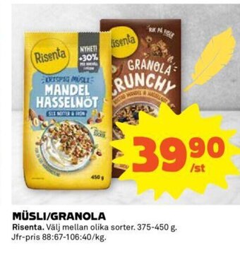 Coop Müsli/Granola erbjuda