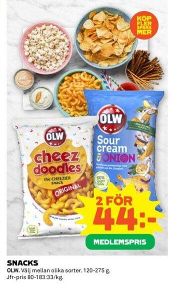 Coop Snacks erbjuda