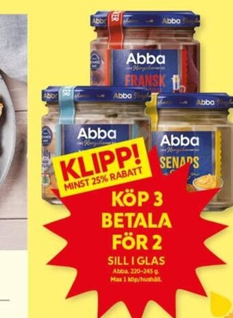 ICA Kvantum Sill i Glas erbjuda