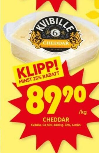 ICA Kvantum Cheddar erbjuda