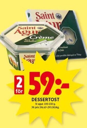 ICA Kvantum Dessertost erbjuda