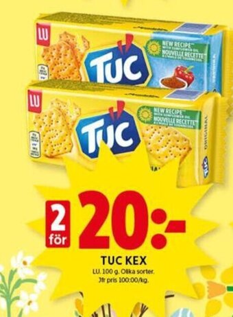 ICA Kvantum Tuc Kex erbjuda