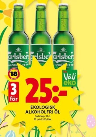ICA Kvantum Ekologisk Alkoholfri Öl erbjuda