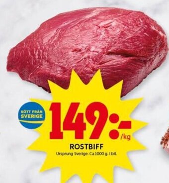ICA Kvantum Rostbiff erbjuda