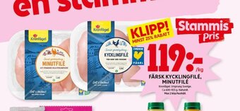 ICA Kvantum Färsk Kycklingfilé, Minutfilé erbjuda