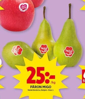 ICA Kvantum Päron Migo erbjuda