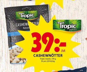 ICA Kvantum Cashewnötter erbjuda