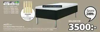 JYSK Dreamzone Plus B80 Resårbotten Svart-06 80x200cm erbjuda