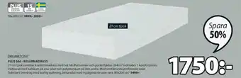 JYSK Dreamzone Plus S60-Resårmadrass 80x200cm erbjuda