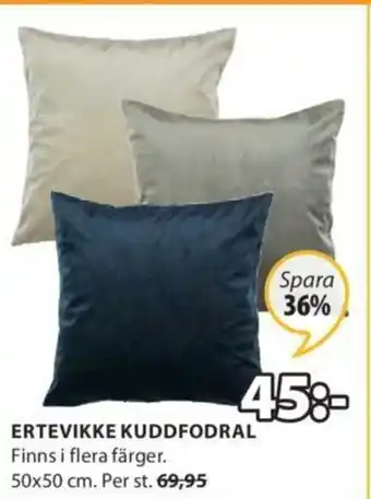 JYSK Ertevikke Kuddfodral 50x50cm erbjuda