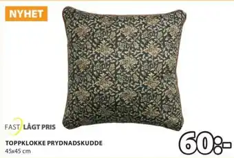 JYSK Fast Lågt Pris Basic Toppklokke Prydnadskudde 45x45cm erbjuda