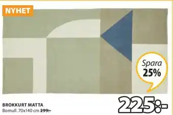 JYSK Brokkurt Matta 70x140cm erbjuda