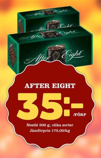 Matdax After eight erbjuda