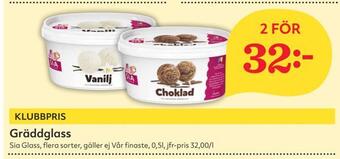 Hemköp Gräddglass erbjuda