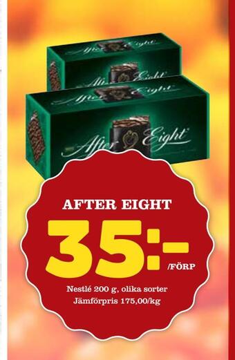 Nya Pulsen After eight erbjuda