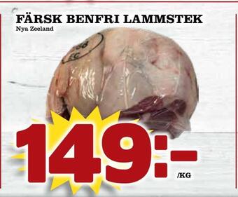 Matdax Färsk benfri lammstek erbjuda