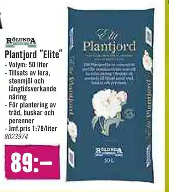 Plantjord elite
