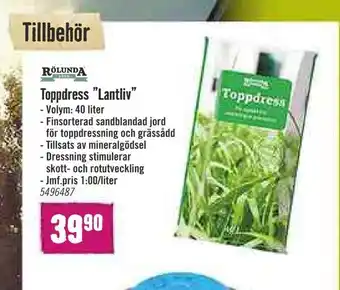Hornbach Toppdress lantliv erbjuda