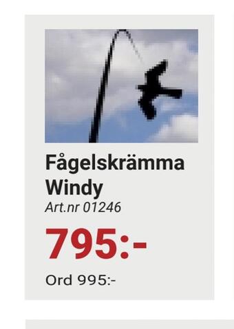 Erlandsons Brygga Fågelskrämma windy erbjuda