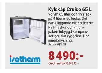 Erlandsons Brygga Kylskåp cruise 65 l erbjuda