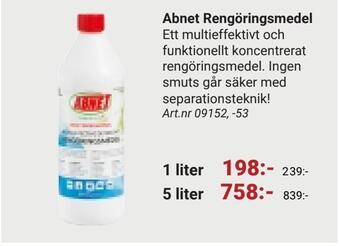 Erlandsons Brygga Abnet rengöringsmedel erbjuda