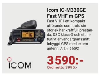 Erlandsons Brygga Icom ic-m330ge fast vhf m gps erbjuda