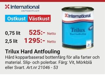 Erlandsons Brygga Trilux hard antfouling erbjuda