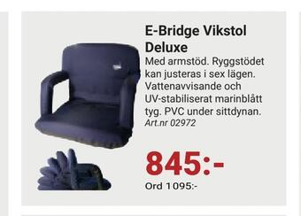 Erlandsons Brygga E-bridge vikstol deluxe erbjuda