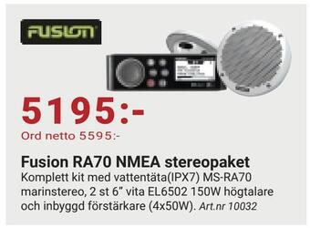 Fusion ra70 nmea stereopaket