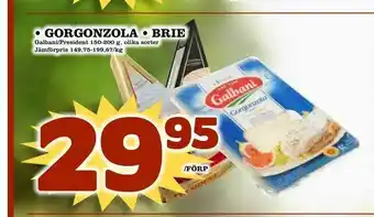 Gorgonzola • brie