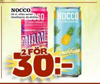 Bonum Matmarknad Nocco erbjuda
