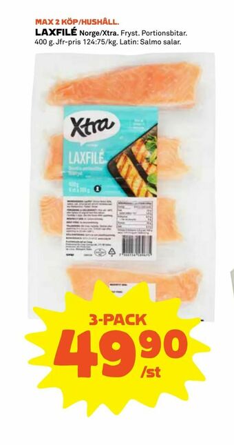 Coop Extra Laxfilé erbjuda