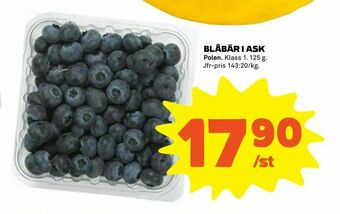 Coop Extra Blåbär i ask erbjuda