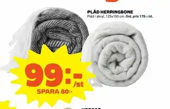 Coop Extra Pläd herringbone erbjuda