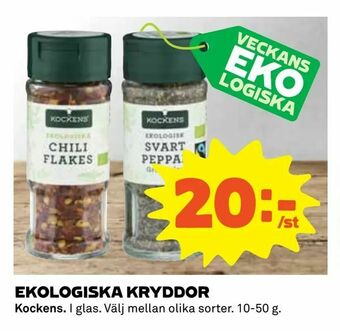 Coop Daglivs Ekologiska kryddor erbjuda