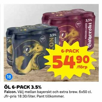 Coop Daglivs Öl 6-pack 3,5% erbjuda