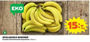 Coop Daglivs Ekologiska bananer erbjuda