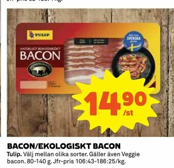 Coop Daglivs Bacon/ekologiskt bacon erbjuda